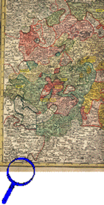 Carte contemporaine de Saxe