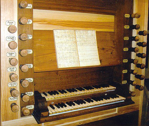 Orgel, auf der Bach in Arnstadt gespielt hat