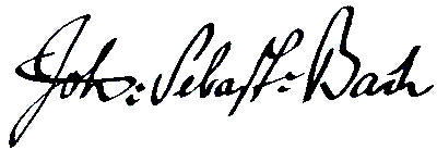 Signature de Bach