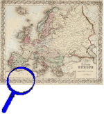Zeitgenössische Karte von Europa
